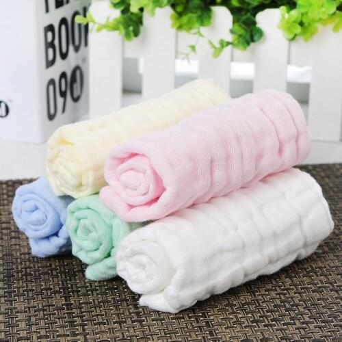 Baby Towel Baby Gauze Saliva Towel Cotton Super Soft Kids Wash Bath Towel Children Small Square Handkerchief Newborn Supplies