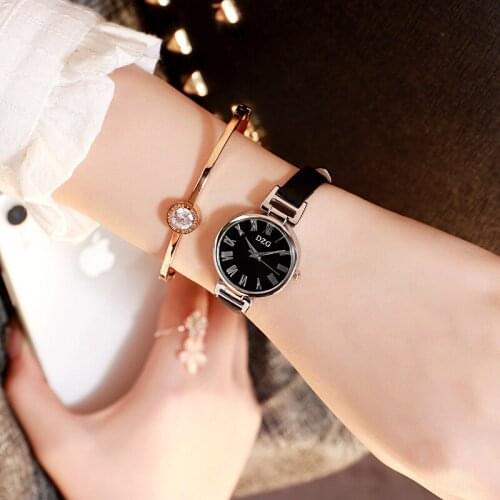 DZG classic Roman watch female simple atmosphere retro literary temperament college style trend multicolor watch