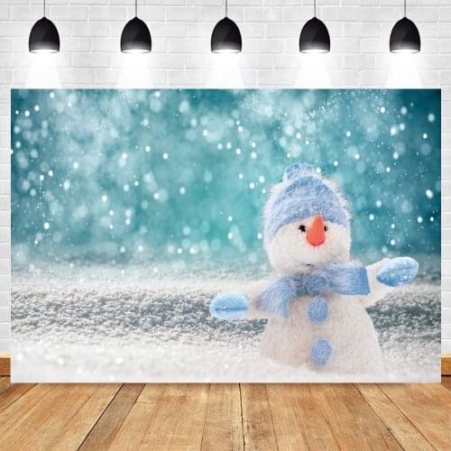 Yeele Winter Backdrop Photocall Glitter Snowmen Photography Baby Birthday Party Photographic Background Photophone Photo Studio