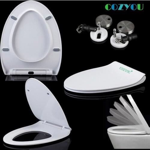 UF Ceramic texture Toilet seat V shape Urea formaldehyde material Slow closed One-click removal COZYOU GBF17263SV