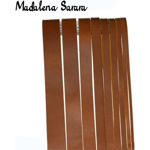 MADALENA SARARA 90m/lot black/coffee/original 2/3/4/5/6/8mm Flat Top Leather for DIY Jewelry String Cords Wire