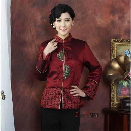 Jacket cotton suit middle-aged long-sleeved hi celebration birthday wedding XL coat wedding Хлопковая одежда