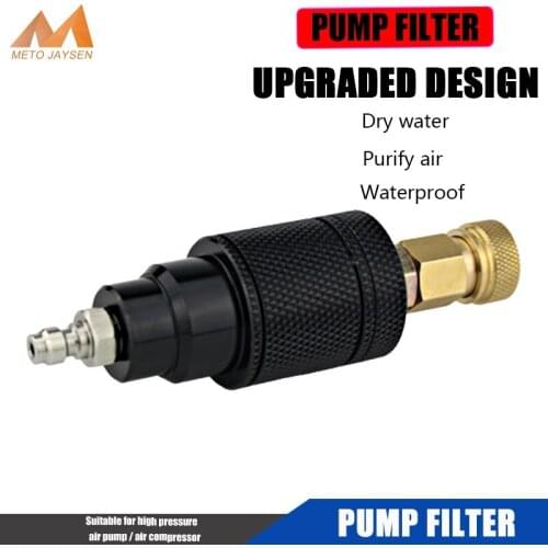 PCP Paintball High Pressure Pump Filter 8MM Fill Nipple M10x1 40mpa Water-Oil Separator Air Filtering Quick Connector