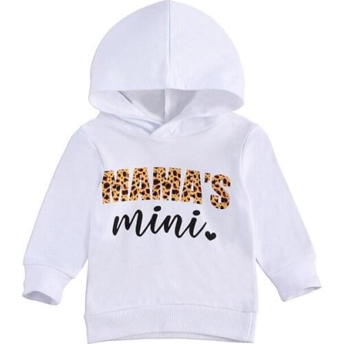 Pudcoco Baby Hoodie Letter Printed Full Length Regular Sleeve Hooded Collar Fashion Unisex Cotton Clothing