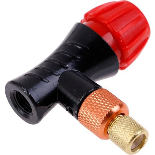 Mini Hand Pump Head Bicycle For CO2 Bottle Valve Fast Inflatable Road MTB Mountain Bike Air Inflator Accessories