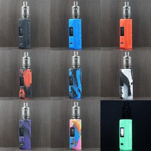 2pcs Silicone Cover Case For voopoo drag x plus 100w box mod drag x plus Vape Kit is Gel Texture Sleeve Skin Sticker Wrap