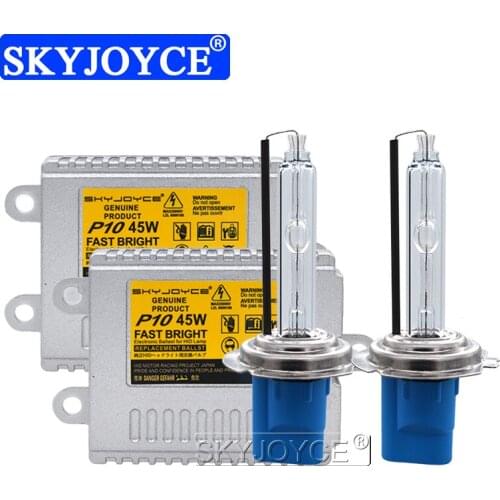 SKYJOYCE AC HID Xenon Headlight Kit 45W H1 H3 H7 H11 9005 9012 D2H 5500K Super White 12V Car Light HID Conversion Ballast Kit