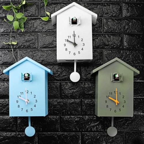 Modern Bird Cuckoo Quartz Wall Clock Home Living Room Horologe Clocks Timer Office Home Decoration Gifts Hanging Watch