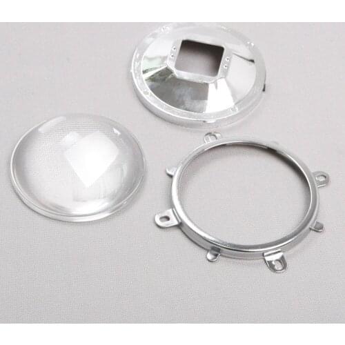 1Set Glass Lens and 82mm Reflector with Fixed Bracekt for 30-100W High Power LED Compatible with 77mm Diameter Lens DIY Boutique