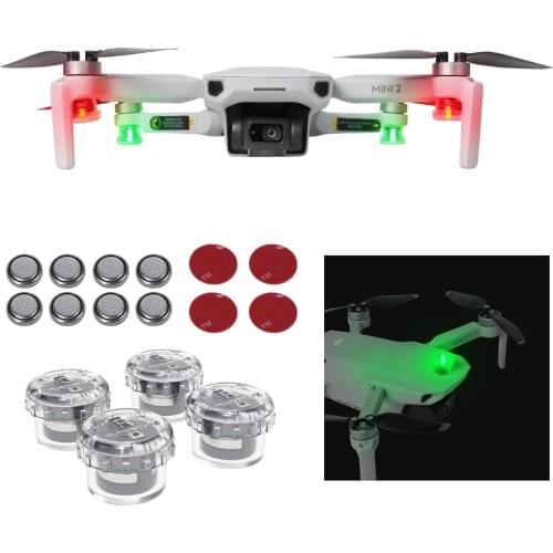 Drone Strobe Light Compatible for Mavic Mini 2/Mavic Air 2/FIMI X8SE/EVO II Light Drone Accessories AntiCollision Strobe flash