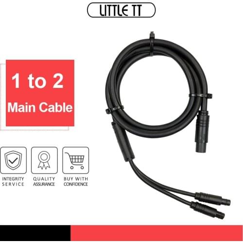 Tongsheng TSDZ2 1 to 2 cable Electric Bicycle Thumb Throttle and Set E-bike Speed Throttle for VLCD6/XH18 Display Accessories