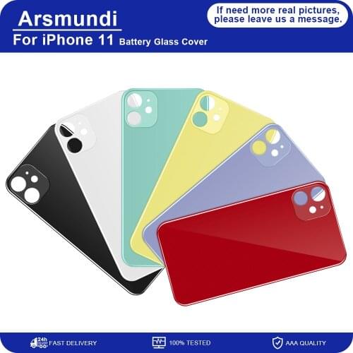 Phone Back Battery Cover Glass For iPhone 11 Repair for Rear Housing Cracked Glass Replacement For iPhone11