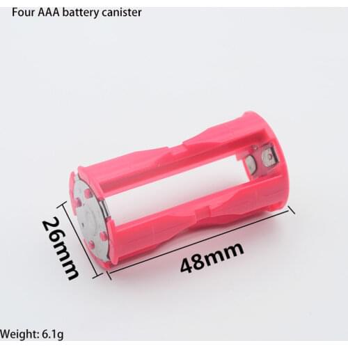 1pcs 4*AAA Battery to C Size Parallel Battery Convertor Adapter Red Battery Holder Cases Box C Size Battery Adapter