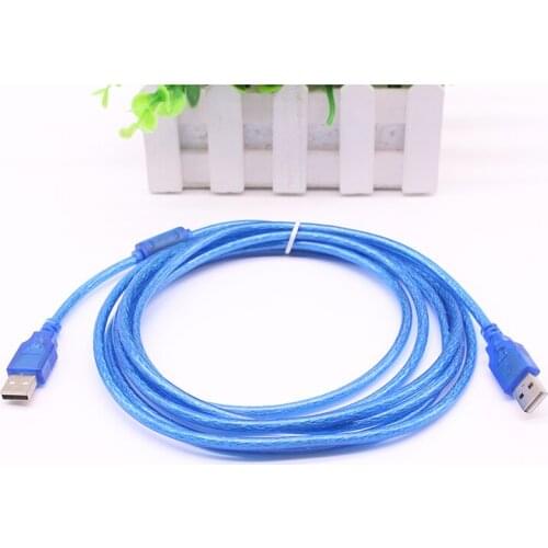 10pcs/lot USB 2.0 Cable Type A Male to Male Data Transfer USB2.0 Extension Cord 0.5m 1m 1.5m For Radiator Car Speaker Hard Disk