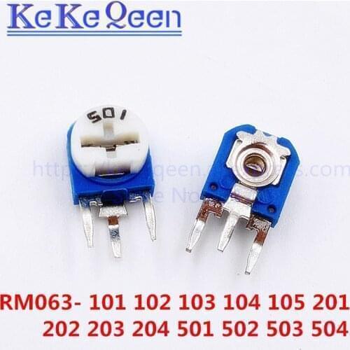 100pcs RM063 RM-063-101/102/103/104/105/201/202/203/204/501/502/503/504 100R/1K/10K/100K/1M/200R/2K/20K/200K/500R/5K/50K/500K
