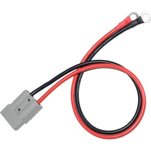 10AWG Battery Adapter Cable，with O-Type Terminal and 50A Connector-1.0 m/3.28ft