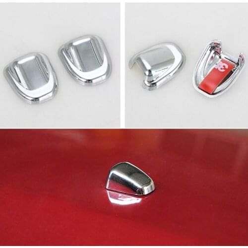 2pcs Car Front Windshield Washer Wiper Spray Nozzle Trim Cover for Jeep Wrangler 2015 Car Styling