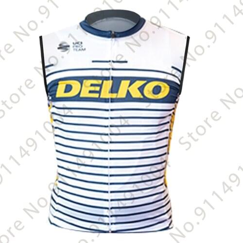 2021 DELKO Pro Team Windproof Gray Vest Men‘s Winter Cycling Jersey Sleeveless Rode Bike Mtb Maillot Ropa Ciclismo