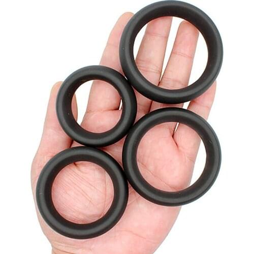 4 PCS/Set Elastic Penis Ring Sex Toys for Men Male Masturbator Cock Ring Delay Ejaculation Dildo Extender Adult Product Sex Shop