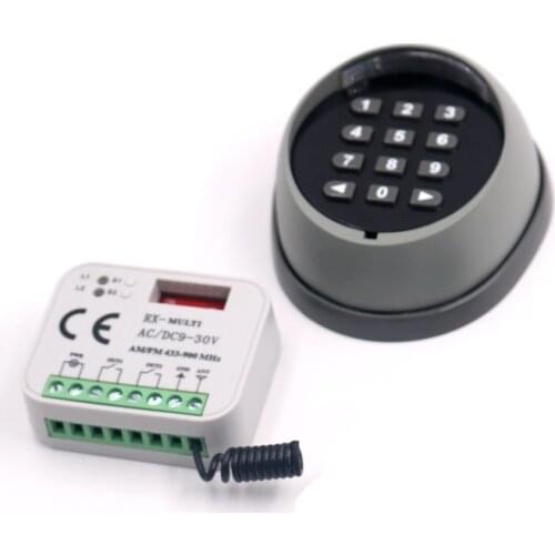 433.92mhz 2Channel Wireless Remote Keypad Password Relay Switch for Gate Door Access Control HCS101 Standard Door Gate Opener