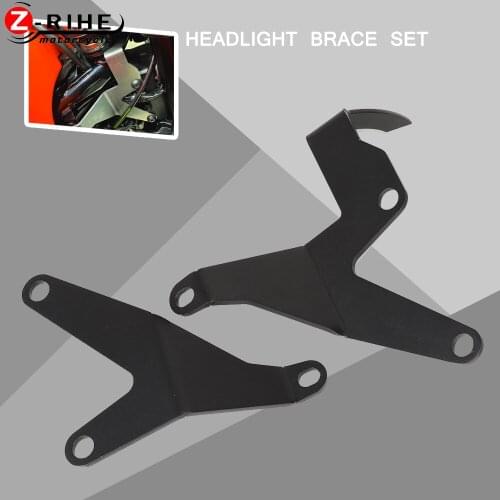 FOR 390 ADV 2019-2021 Motorcycle Accessories HEADLIGHT BRACE SET FOR 390 ADVENTURE 2019 2020-2021 Headlamp reinforcement bracket
