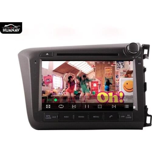 Android 8.0 Car CD DVD Player GPS navigation For Honda Civic 2012-2015 Right Hand Driving multimidia Auto radio stereo player