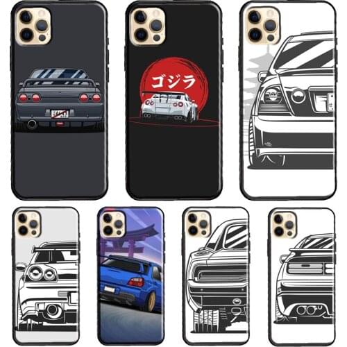 JDM Car Phone Case For iPhone 11 Pro Max XS XR X 12 Mini SE 2020 6S 7 8 Plus 12 Pro Max Cover
