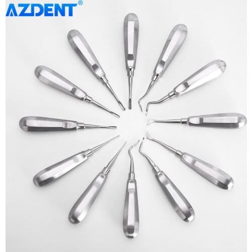 12Pcs/set Dental Elevator Medical Stainless Steel Teeth Extraction Tools Kit Minimally invasive Dentist Instrument