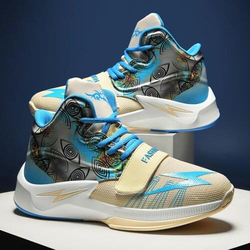 High Quality Basketball Shoes Men Sneakers Boys Basket Shoes Spring High Top Anti-slip Outdoor Sports Shoes Trainer Women Summer