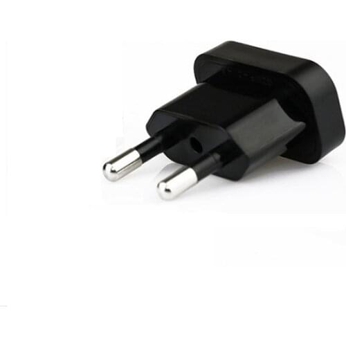 Free Shipping Travel Adapter USA to EU Plug Portable European Plug US 2Pin to Euro EU 4.8mm 200pcs