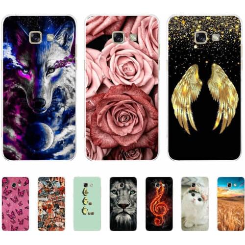 Cover Case For Samsung Galaxy A7 2017 TPU Bumper For Samsung A7 A720F Silione Coque Pattern For Samsung a7 A720 Case