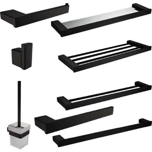 Leyden Bathroom Hardware Sets Blackened Bath Toiletbrush Holder Towel Shelf Towel Bars Soap Dish Toilet Paper Holder Robe Hook