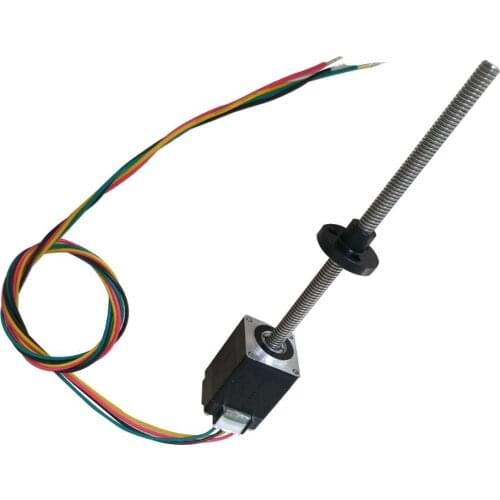Nema8 Linear Stepper Motors,100mm Length, T5*2 Acme Leadscrew Threaded