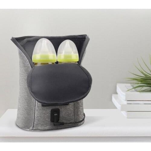 Multifunctional Bottle Warmer Insulation Milk Bottle Heater Car USB Dual-bottle Milk Warmer Portable Bottle Warmer A2UB
