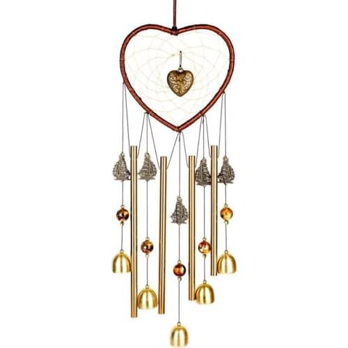 New Heart Wind Chimes Outdoor/Indoor,Catcher Metal Bell Wind Chimes Mom For Garden, Yard, Patio, Home, Room, Window Decor