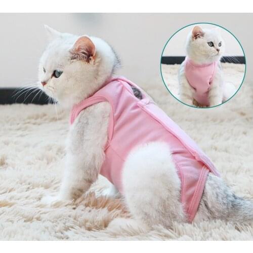 New Pet Cat Clothes Cat Retrieve After Surgery Anti-Licking Vest Clothing Pet Wound Anti-Mite Surgical Recovery Weaning Suits