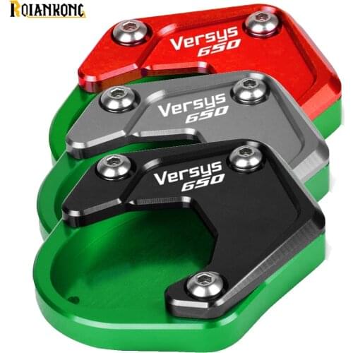 For Kawasaki Versys650 2010-2019 2018 2017 2016 2015 2014 Motorcycle CNC Versys 650 Side Stand Enlarge Plate Kickstand Extension