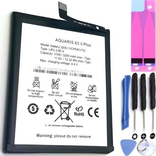 Original Li-Ion battery for Bq X5 Plus Bqx5Plus