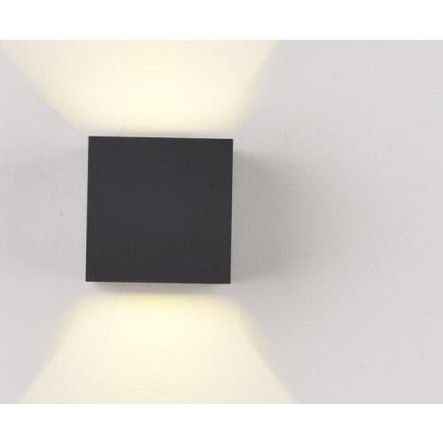 Adjustable 12W LED Wall Lamp IP65 Waterproof Indoor/Outdoor Aluminum Wall Light Surface Mounted Cube LED Garden Porch Light