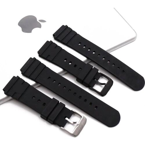 Pin buckle rubber strap mens watch accessories for Luminox Luminos 3000 3001 3100 3900 sports waterproof watch strap watch band