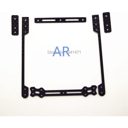 RFDTYGR RC Mini 4wd 1.5mm Carbon Fiber Chassis Surrounding Set For AR Self-made Parts For Tamiya MINI 4WD Parts C058 1Set/lot