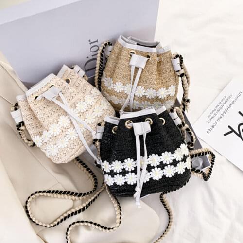 Womens bags Shoulder bag small bag women straw woven bucket bag for women Messenger Bag Female bag designer bag ladies bag