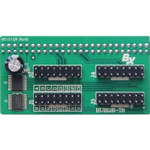HUB128-T8(backside insert) backside insert connection,save one 50 PIN cable 4 groups HUB08 interfaces LED controller adapter