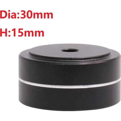 Dia30*H15mm Power Amplifier Foot Front Level Sound Shock Absorption Aluminum Foot Nail