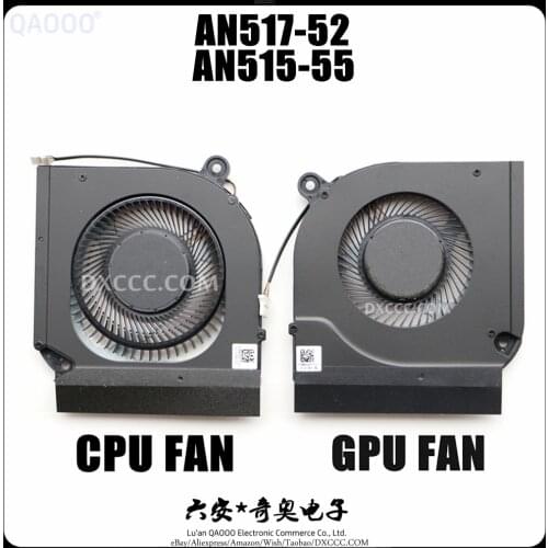 QAOOO LAPTOP CPU COOLING FAN FOR ACER Nitro 5 AN517-41 / AN517-52 / AN515-55 / PH315-53 CPU & GPU COOLING FAN