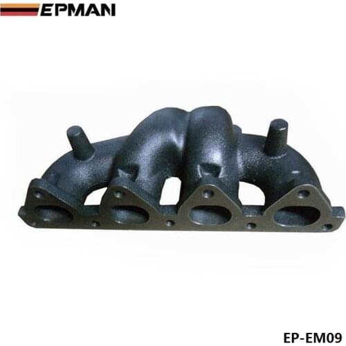 Iron Cast Turbo Engine Exhaust Manifold Header For Honda Civic D16Y D-SERIES T3 / T25 Jdm EP-EM09