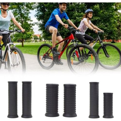 1Pair Bicycle Grips Short Handle Rubber Non-Slip Transfer Handle Mountain Bike Bar Anti Slip Tool Cycling Scooter MTB Bike Parts