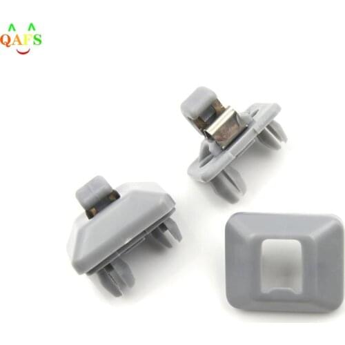 1pcs Grey Plastic Auto Interior Sun Visor Clip Holder Hook For Audi A3 A4L A5 Q3Q5 TT