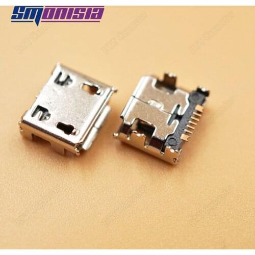 10-1000pcs/lot 7pins Micro USB Socket for Samsung C3222 I9103 E329 S5570 I559 C5510