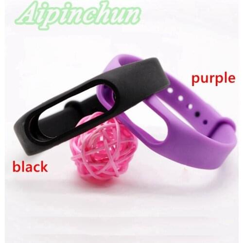 2016 New Replacement wrist Strap for Xiaomi Mi Band 2 MiBand 2 Silicone Wristbands with 7 Colors
